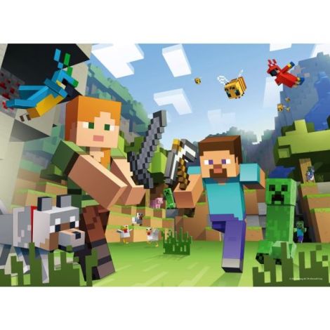 Ravensburger - Puzzle Minecraft 100 piese XXL - poza 3