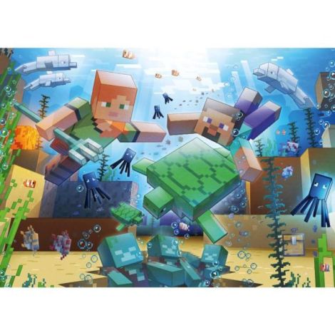 Ravensburger - Puzzle Minecraft 1000 piese design nou - poza 1