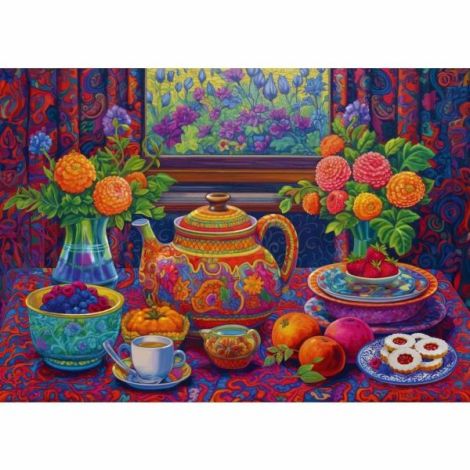 Ravensburger - Puzzle pauza de ceai 300 piese mari - poza 3