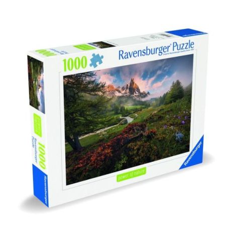 Ravensburger - Puzzle peisaj vale de munte 1000 piese design nou - poza 2