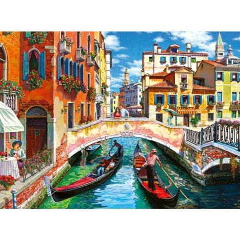 Ravensburger - Puzzle pentru varstnici Venetia cu sablon de imagine si suport din carton 100 piese mari XL - poza 3