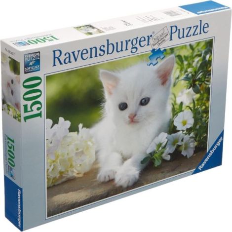 Ravensburger - Puzzle pisicuta alba 1500 piese design nou - poza 1