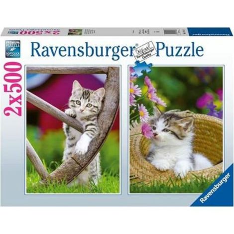 Ravensburger - Puzzle pisicute 2x500 piese - poza 1
