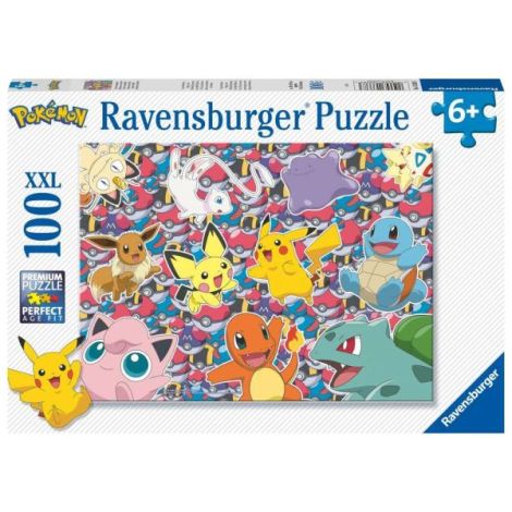 Ravensburger - Puzzle Pokemon gata de lupta 100 piese XXL - poza 1