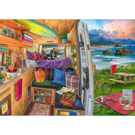 Ravensburger - Puzzle priveliste din rulota 1000 piese design nou - poza 1