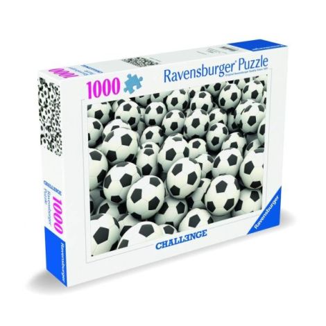 Ravensburger - Puzzle provocare mingi de fotbal 1000 piese design nou - poza 2