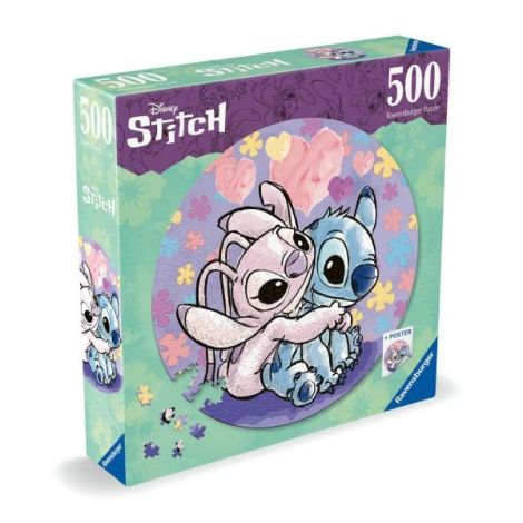 Ravensburger - Puzzle rotund Disney Stitch 500 piese - poza 2