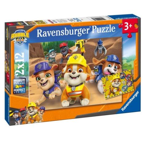 Ravensburger - Puzzle Rubble si echipa lui 2x12 piese - poza 2