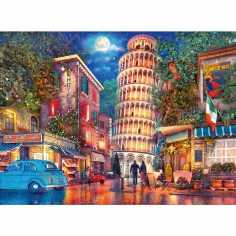 Ravensburger - Puzzle strazile din Pisa 500 piese design nou - poza 1