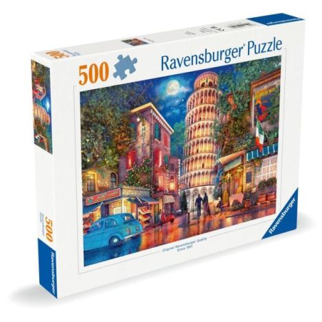 Ravensburger - Puzzle strazile din Pisa 500 piese design nou - poza 3