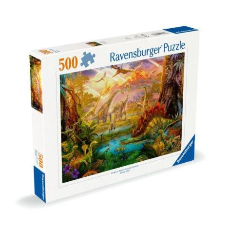 Ravensburger - Puzzle tinutul dinozaurilor 500 piese design nou - poza 1