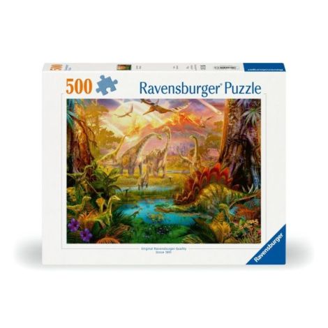 Ravensburger - Puzzle tinutul dinozaurilor 500 piese design nou - poza 2