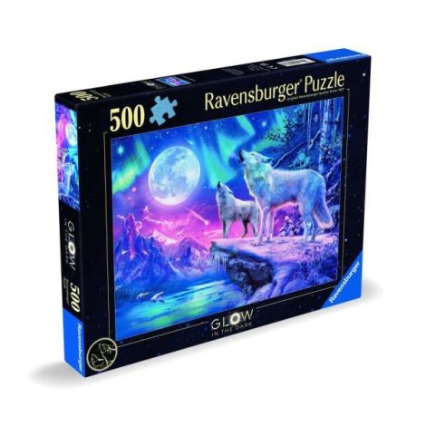 Ravensburger - Puzzle urletul lupilor la amurg 500 piese starline design nou - poza 2