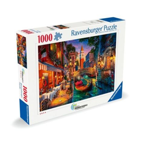 Ravensburger - Puzzle Venetia in lumina noptii 1000 piese - poza 1