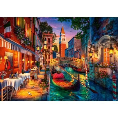 Ravensburger - Puzzle Venetia in lumina noptii 1000 piese - poza 3