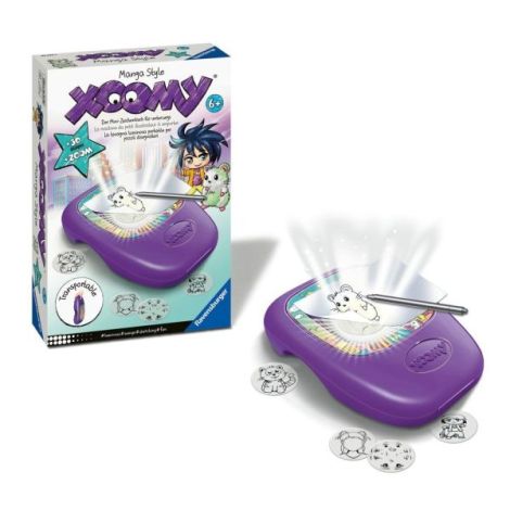 Ravensburger - Set de desenat Xoomy aparat portabil cu lampa si 30 de sabloane stil Manga - poza 1
