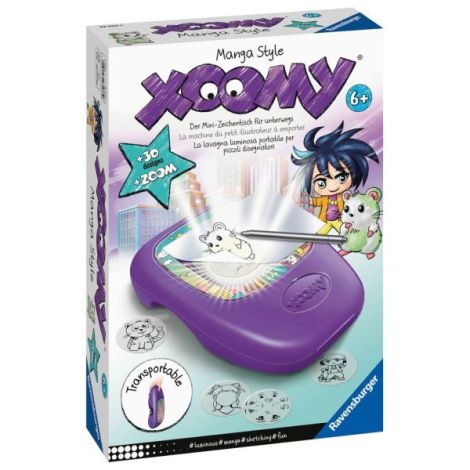 Ravensburger - Set de desenat Xoomy aparat portabil cu lampa si 30 de sabloane stil Manga - poza 2