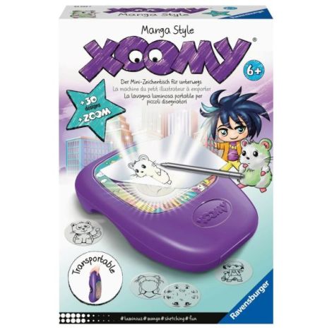 Ravensburger - Set de desenat Xoomy aparat portabil cu lampa si 30 de sabloane stil Manga - poza 3