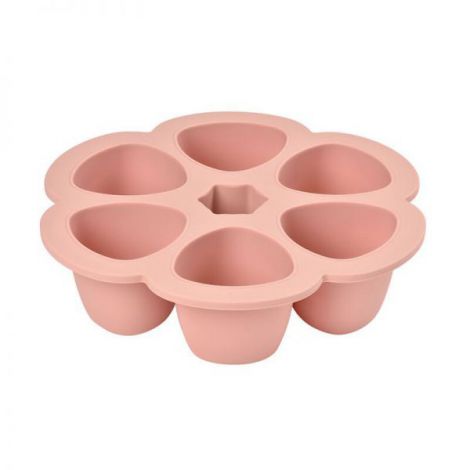Recipient ermetic silicon multiportii 6x150 ml Beaba Old Pink - poza 3