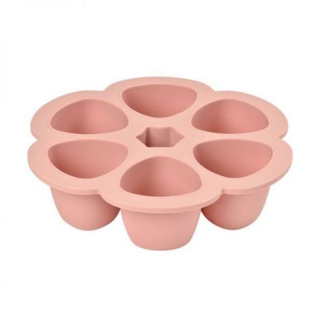 Recipient ermetic silicon multiportii 6x90 ml Beaba Old Pink - poza 3