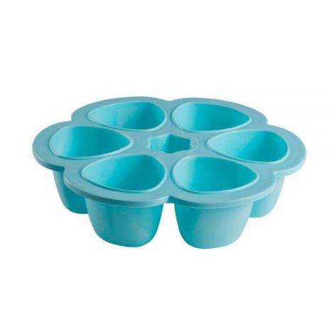 Recipient ermetic silicon multiportii Beaba Blue - poza 2