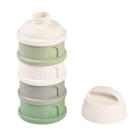 Recipient lapte praf 4 compartimente Beaba Sage Green - poza 2