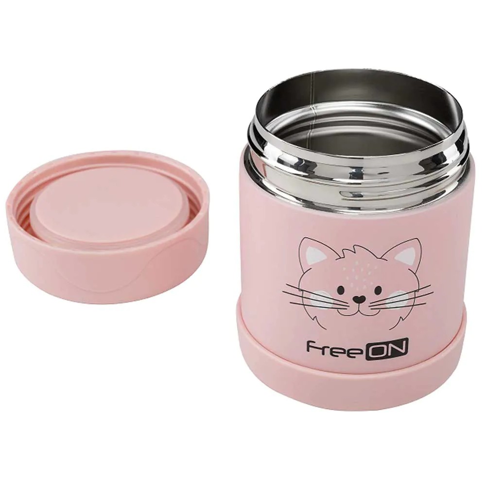 Recipient termic pentru mancare 350 ml Freeon Roz - poza 2