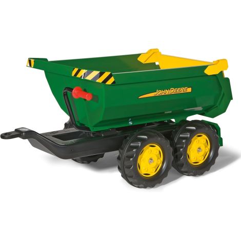 Remorca pentru tractor cu pedale Rolly Toys - RollyHalfpipe John Deere RT122165 - poza 1