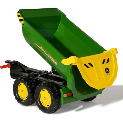 Remorca pentru tractor cu pedale Rolly Toys - RollyHalfpipe John Deere RT122165 - poza 2