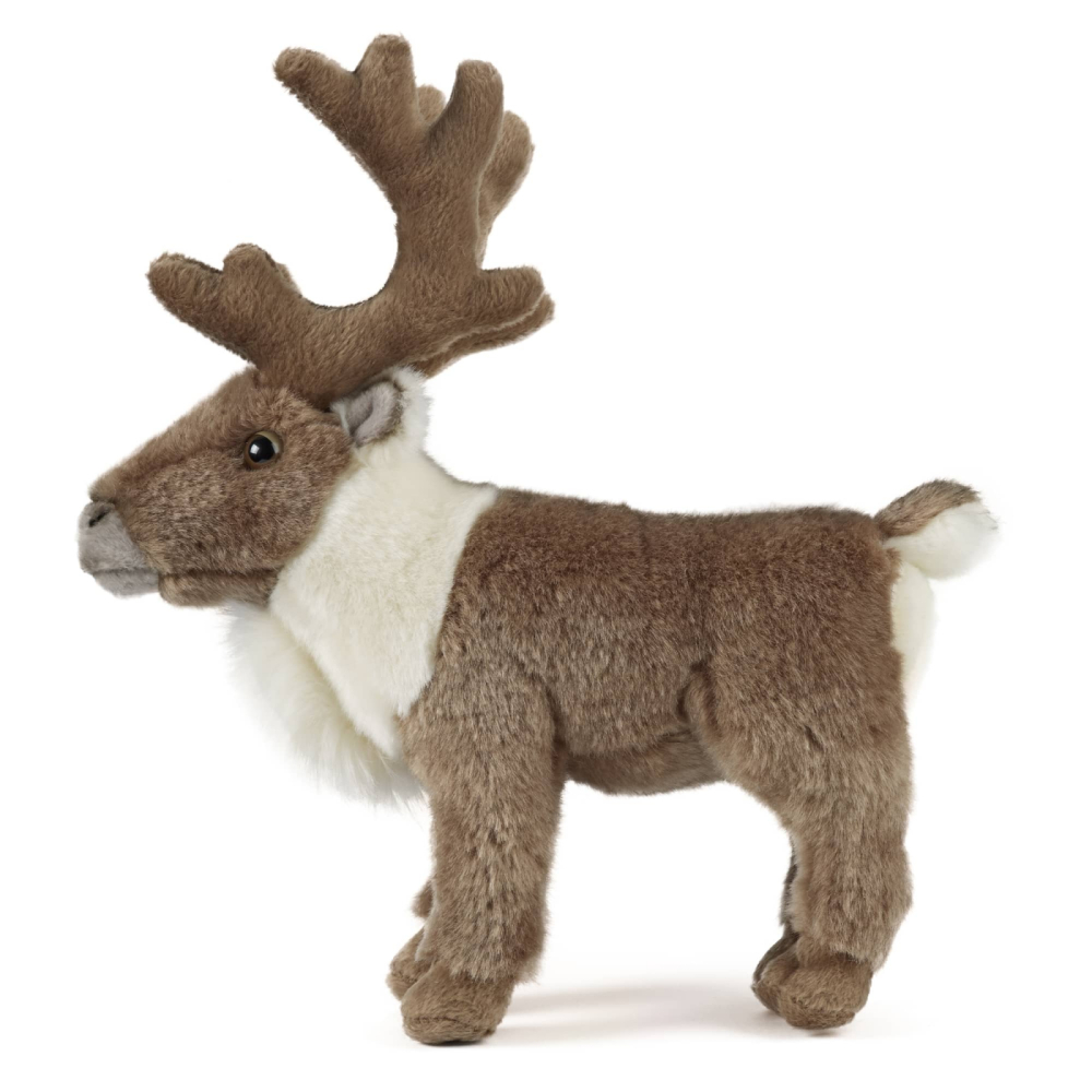 Ren jucarie de plus 23 cm , Living Nature