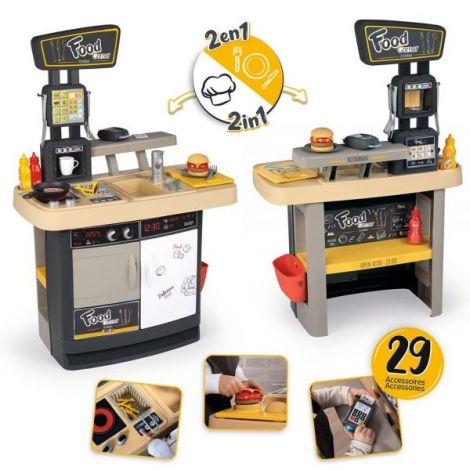 Restaurant pentru copii Smoby Food Corner negru - poza 3