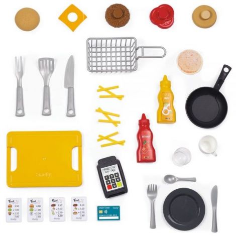 Restaurant pentru copii Smoby Food Corner negru - poza 4