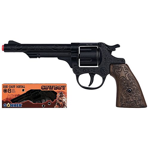 Revolver cowboy Gonher 8 focuri black - poza 2