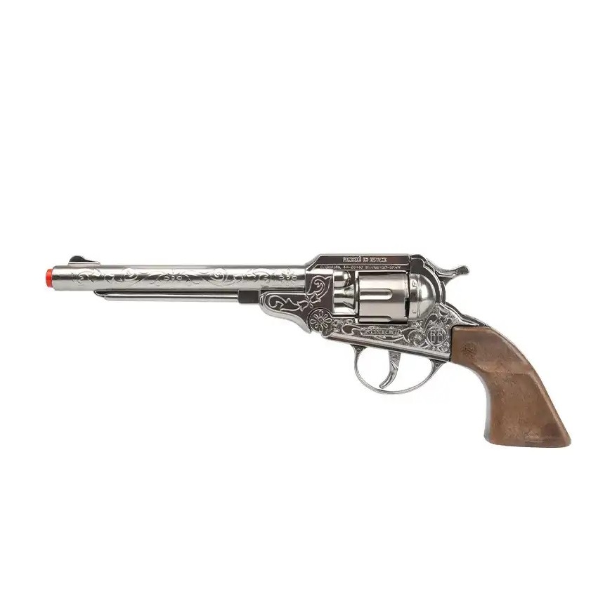 Revolver metalic cowboy Gonher 8 focuri - poza 1