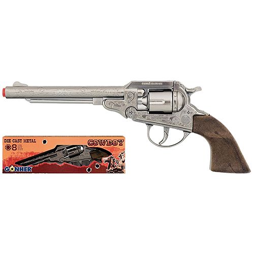 Revolver metalic cowboy Gonher 8 focuri - poza 2