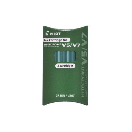 Rezerva roller Pilot V5 V7 Hi-Tecpoint 3buc set verde