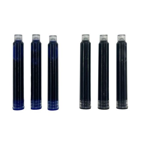 Rezerve Splendid pentru stilouri - cerneala albastra si neagra, set de 6 - poza 2