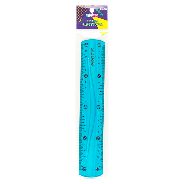 Rigla Strigo Flexibila 20 cm, Albastru