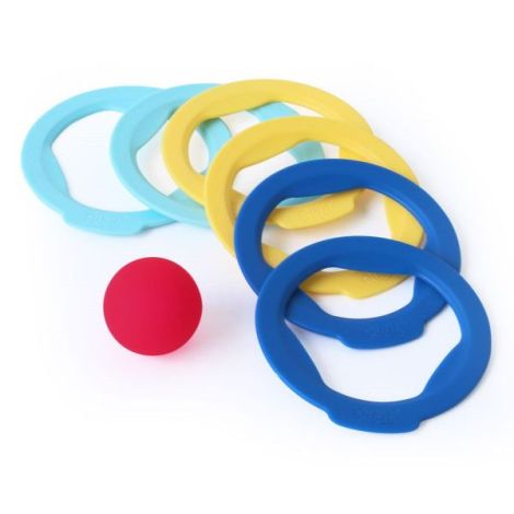 Ringo, set 6 inele cu mingiuta, Quut Toys - poza 1