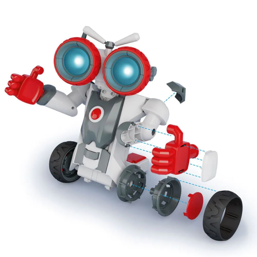 Robot Interactiv de asamblat Xtrem Bots Sam 130 piese - poza 4