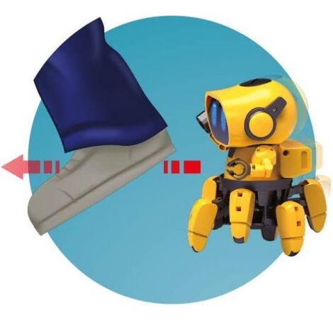 Robotul Tibo, Jucarie Stem usor de construit, 8 ani+ ,robot cu 6 picioare, Foolow-me, Explorator, Buki France Sciences - poza 5