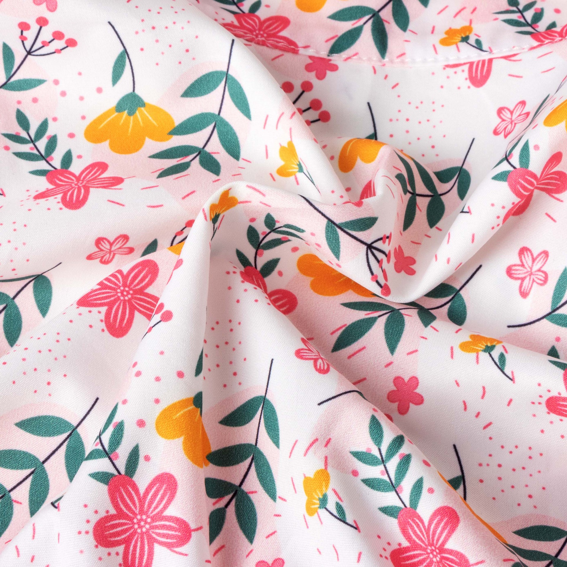 Rochie Elegantă Fetițe Roz cu Imprimeu Floral Dania - 7-8 ani - poza 5