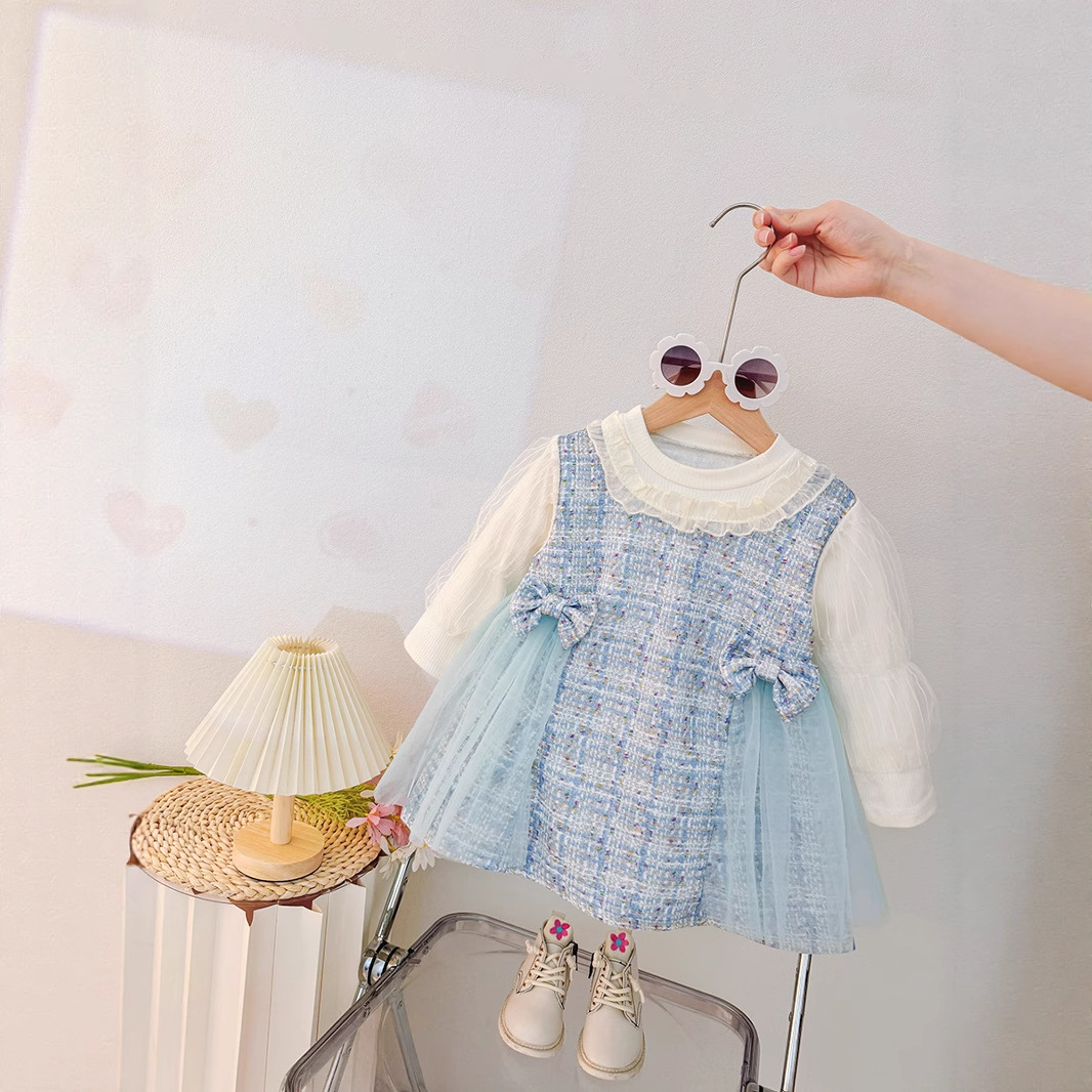 Rochie Fetițe Albastra Andreea - 18-24 luni - poza 2