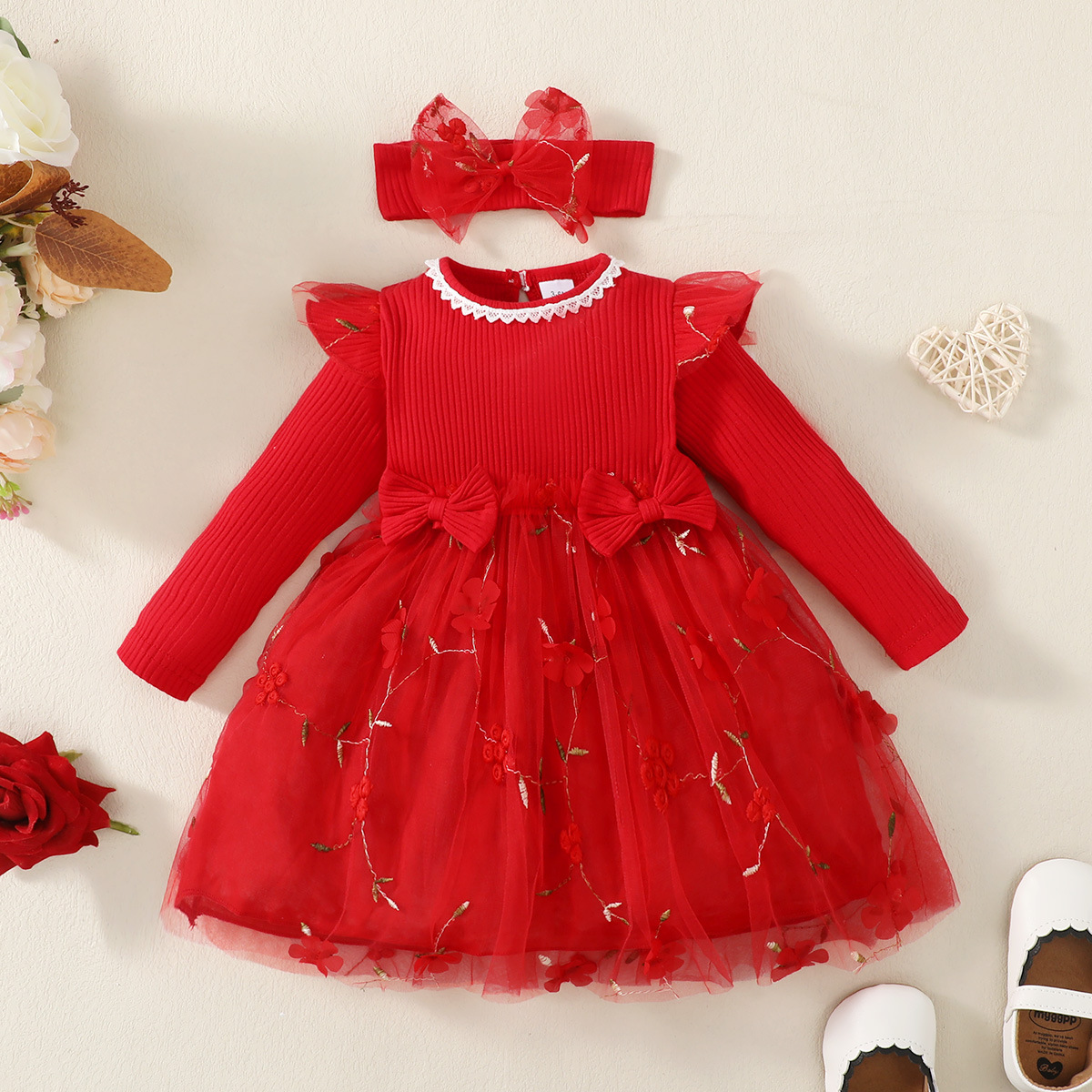 Rochie Rosie Fetite Renata - 9-12 luni