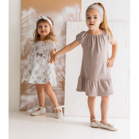 Rochita cu maneca scurta de bumbac Nicol Gaja (183167) Cappuccino Mar. 80 - poza 2