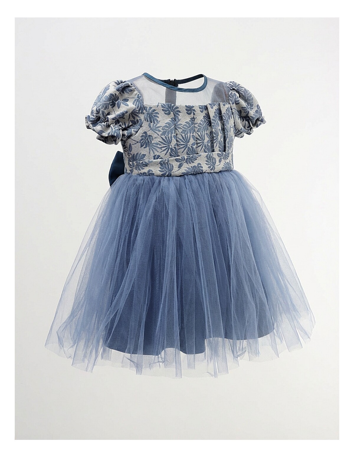 Rochita cu tulle Carla, model albastru