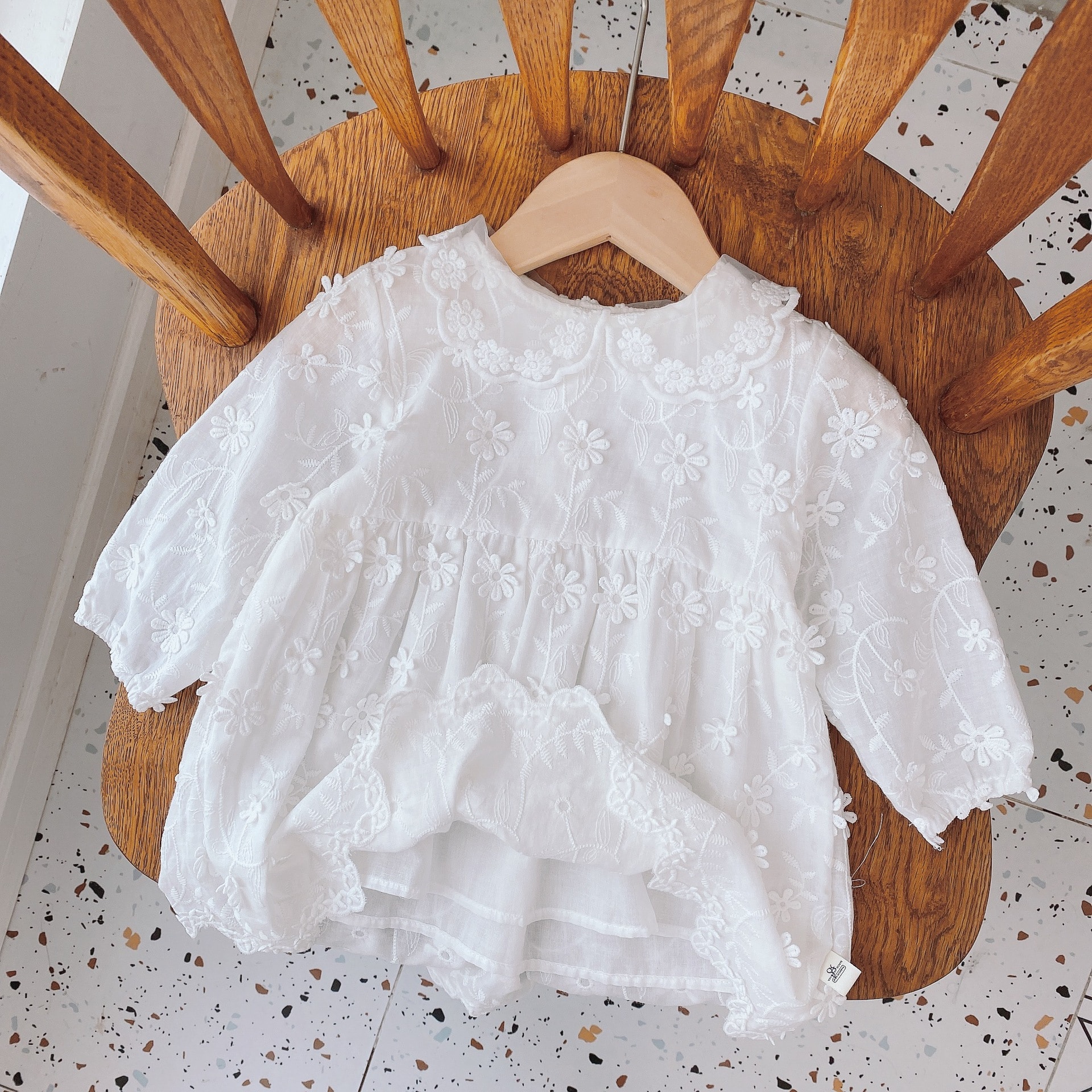 Rochiță Fetite Alb Bella - 2-3 ani - poza 1