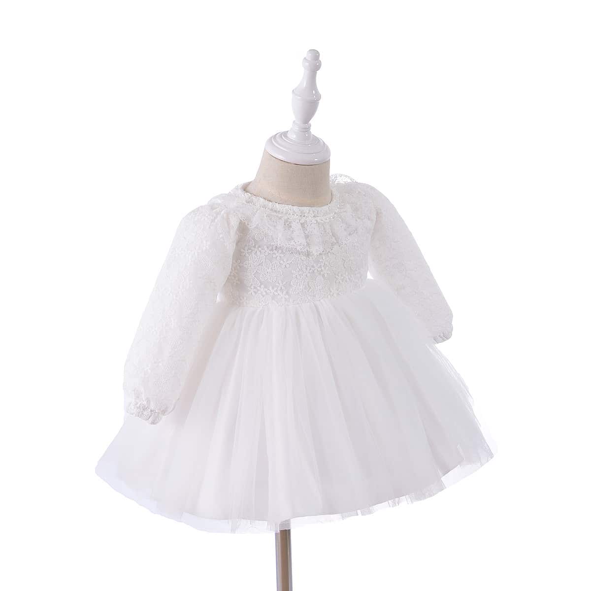 Rochita Fetite Alb Premium - 3-6 luni - poza 3