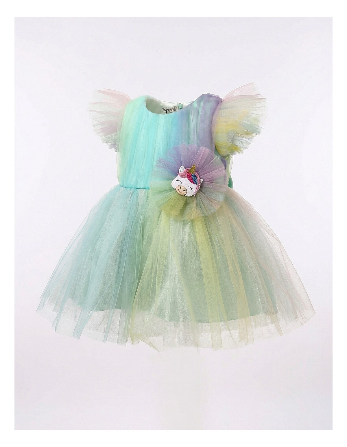 Rochita Printesa Unicorn, verde