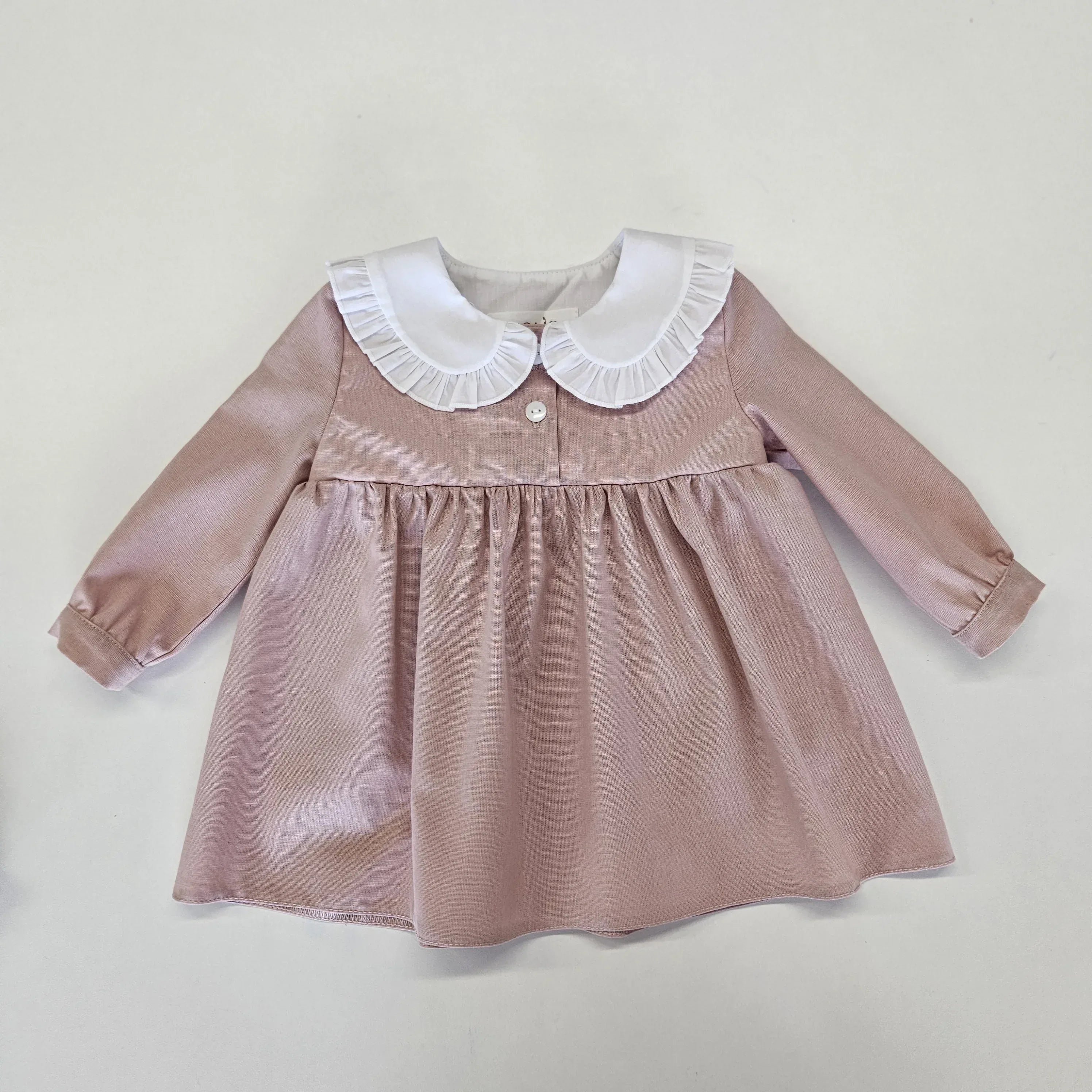 Rochita Roz Cu Guleras Alb - 74